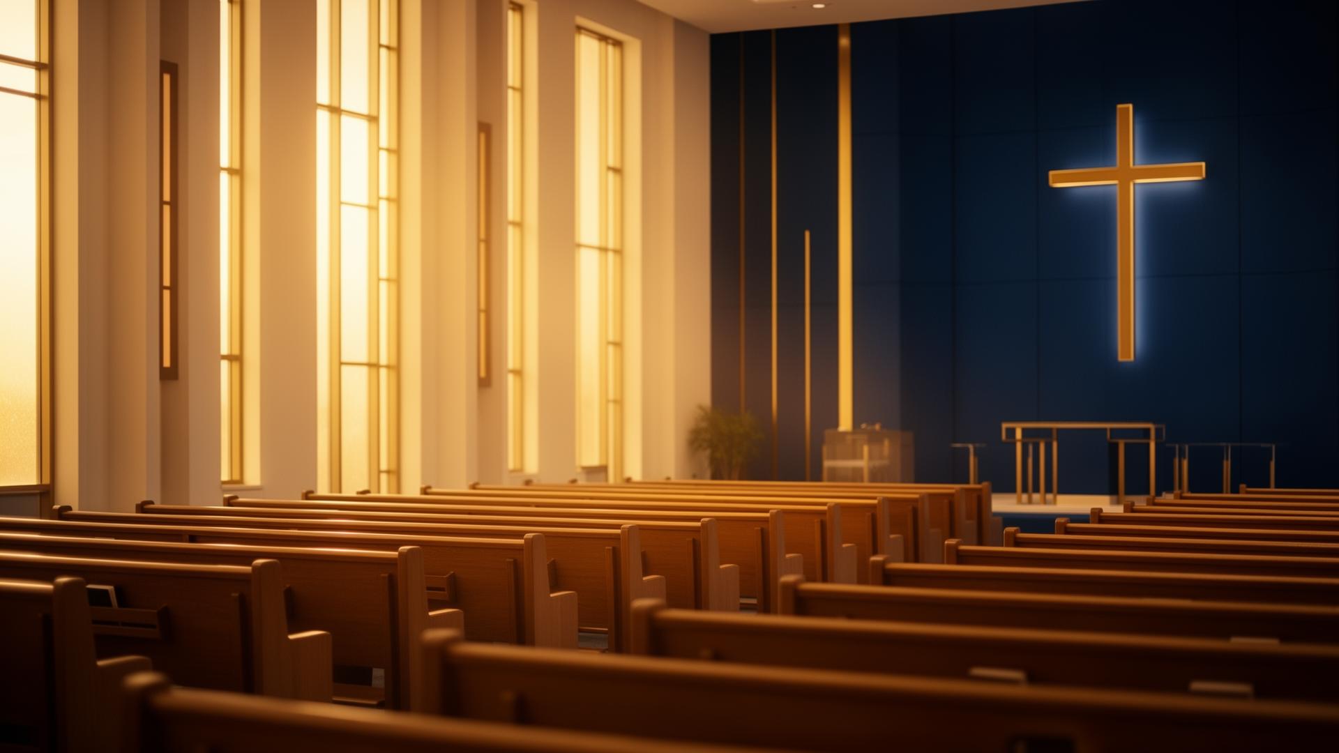 Interior do santuário da Igreja Tabernáculo do Espírito Santo